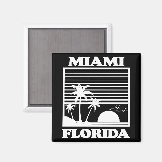 Miami, Florida Magnet (Vorderseite/Rückseite)