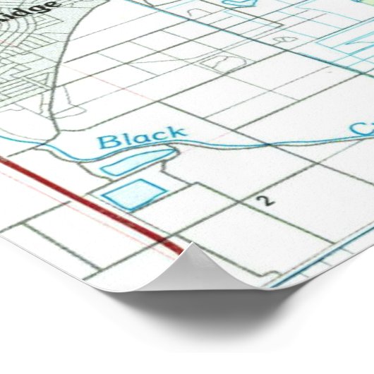 Miami Florida Map (1981) Poster (Ecke)