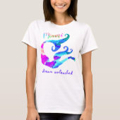 Miami Florida Mermaid Dream Unleashed Art T-Shirt (Vorderseite)