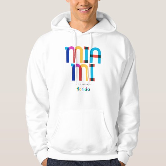 Miami Florida Mitte des Jahrhunderts, Pop Art, Hoodie (Vorderseite)