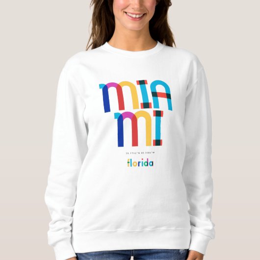 Miami Florida Mitte des Jahrhunderts, Pop Art, Sweatshirt (Vorderseite)