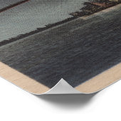 Miami, Florida - Mondlichtblick über die Stadt Poster (Ecke)