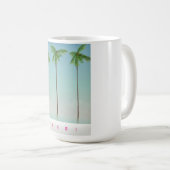 Miami, Florida Palm Reiseplakat. Kaffeetasse (VorderseiteRechts)