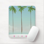 Miami, Florida Palm Reiseplakat. Mousepad (Mit Mouse)