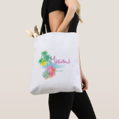 Miami, Florida, Palmen, Blume, Cool Tasche (Von Nahem)
