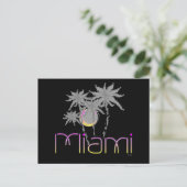 Miami, Florida Palms Cool Postkarte (Stehend Vorderseite)