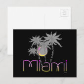 Miami, Florida Palms Cool Postkarte (Vorne/Hinten)