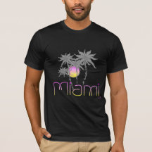 Miami, Florida Palms Coole Schwarze Neon