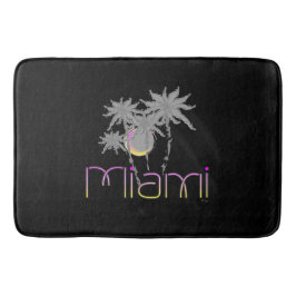 Miami, Florida Palms Modernes Cool Badematte