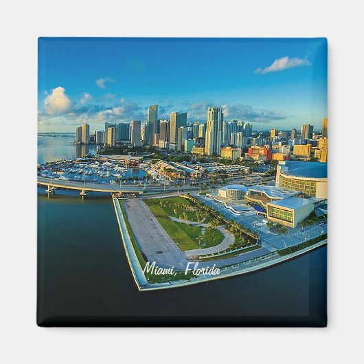 Miami, Florida, Panoramaaussicht, Magnet (Vorne)