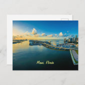 Miami, Florida, Panoramaaussicht, Postkarte (Vorne/Hinten)
