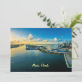 Miami, Florida, Panoramablick, Feiertagskarte (Stehend Vorderseite)
