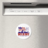 Miami Florida Patriotic Magnet (In Situ (Geschirrspüler))