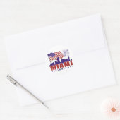 Miami Florida Patriotic Sticker (Umschlag)