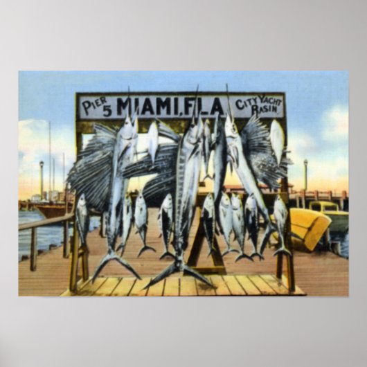 Miami Florida Pier 5 Poster (Vorne)