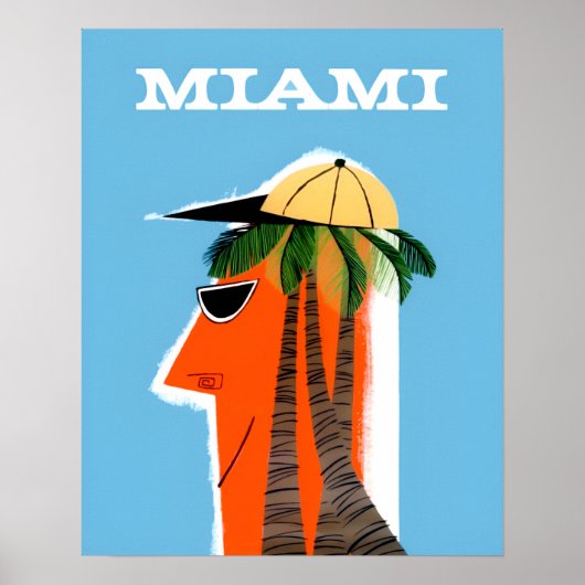 Miami Florida Plakat (Vorne)