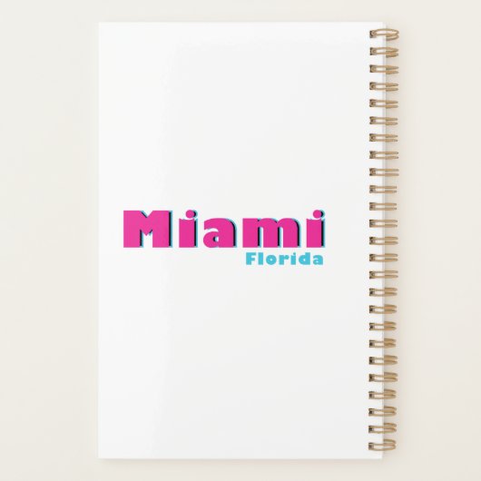 Miami, Florida Planner   Planer (Rückseite)