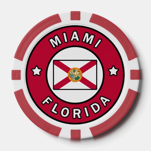 Miami Florida Pokerchips (Vorderseite)