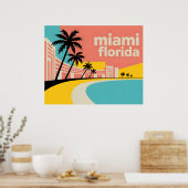 Miami Florida Poster (Küche)