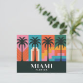 Miami Florida Postkarte (Stehend Vorderseite)