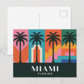 Miami Florida Postkarte (Vorne/Hinten)