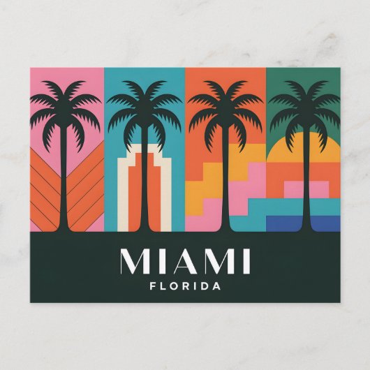 Miami Florida Postkarte (Vorderseite)