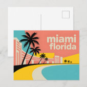 Miami Florida Postkarte (Vorne/Hinten)