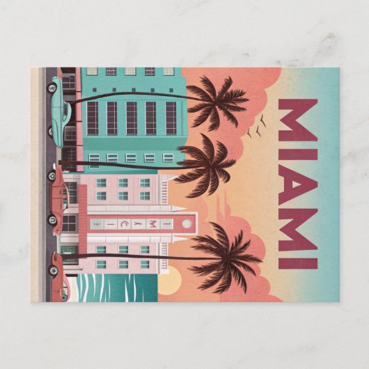 Miami, Florida Postkarte (Vorderseite)
