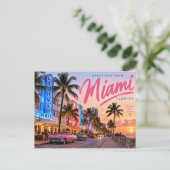 Miami Florida Postkarte (Stehend Vorderseite)