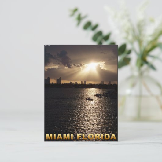 Miami, Florida Postkarte (Stehend Vorderseite)