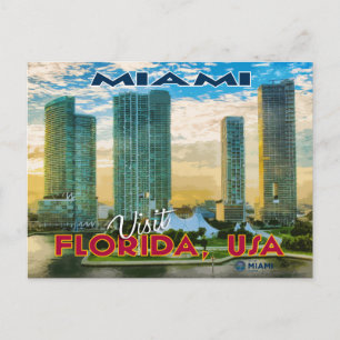 Miami, Florida Postkarte