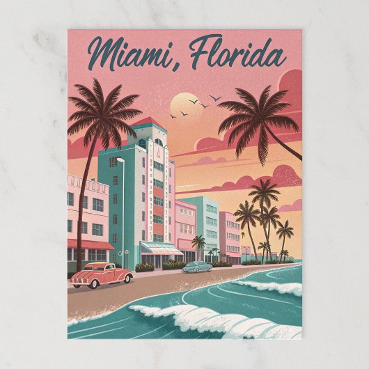 Miami, Florida Postkarte