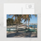 Miami Florida Postkarte (Vorne/Hinten)