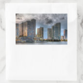 Miami, Florida Rechteckiger Aufkleber (Tasche)