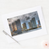 Miami, Florida Rechteckiger Aufkleber (Umschlag)