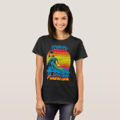 Miami Florida Retro Throwback Surf & Beach Souveni T-Shirt (Vorne ganz)