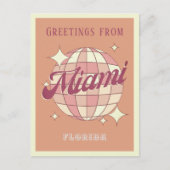Miami Florida Retro Vintage Postkarte (Vorderseite)