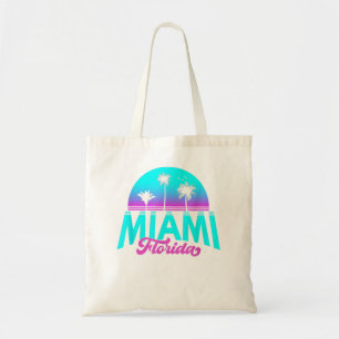 Miami Florida Retro Vintage Sonnenuntergang Vaporw Tragetasche