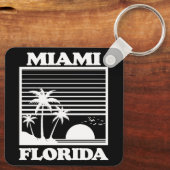 Miami, Florida Schlüsselanhänger (Rückseite)