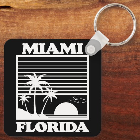 Miami, Florida Schlüsselanhänger (Rückseite)