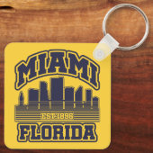 Miami, Florida Schlüsselanhänger (Rückseite)