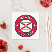Miami Florida Serviette (Beispiel)