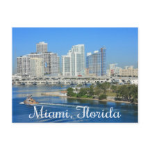 Miami Florida Skyline and Harbour - USA