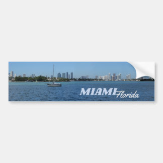 Miami, Florida Skyline Autoaufkleber