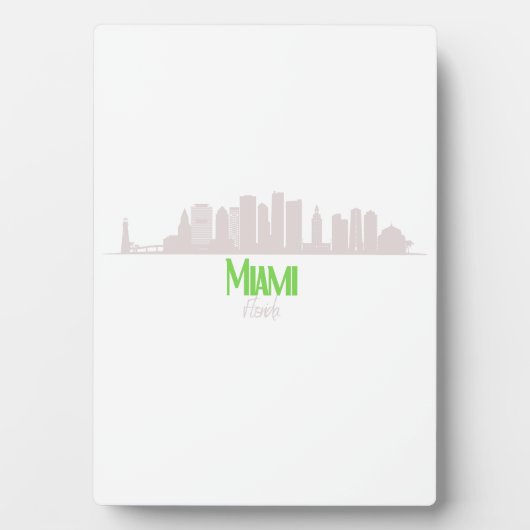 Miami, Florida Skyline Fotoplatte (Vorderseite)