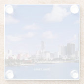 Miami, Florida Skyline Glasuntersetzer (Rückseite)