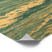 Miami Florida Skyline in Japanese Ukiyo-e Poster (Ecke)