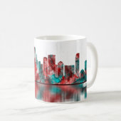 Miami Florida Skyline Kaffeetasse (VorderseiteRechts)