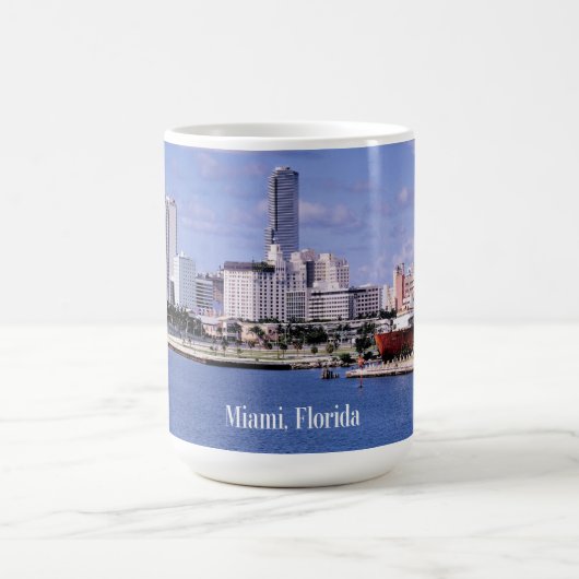 Miami, Florida Skyline Kaffeetasse (Mittel)