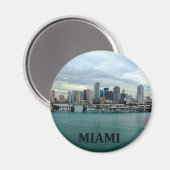 Miami Florida Skyline Magnet (Vorderseite/Rückseite)